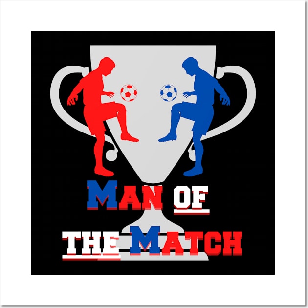 Football sports - Man of the Match - children soccer Wall Art by Sportmode01